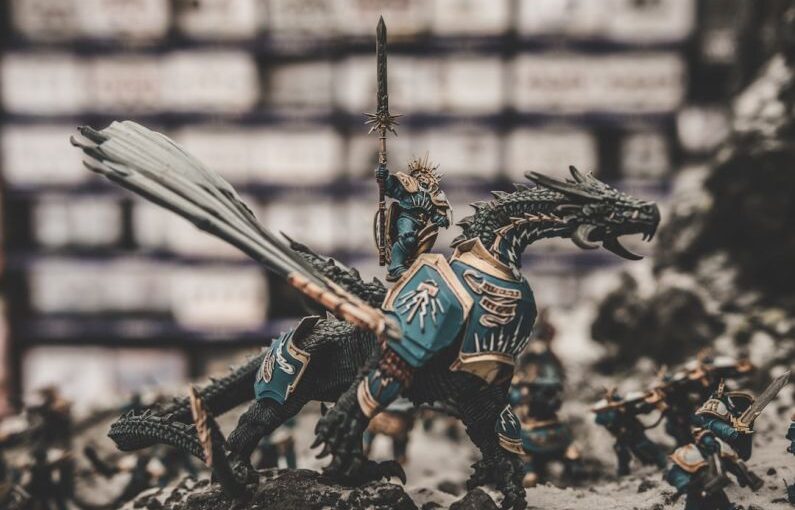 Warhammer 40,000 - photo of knight riding dragon action figure